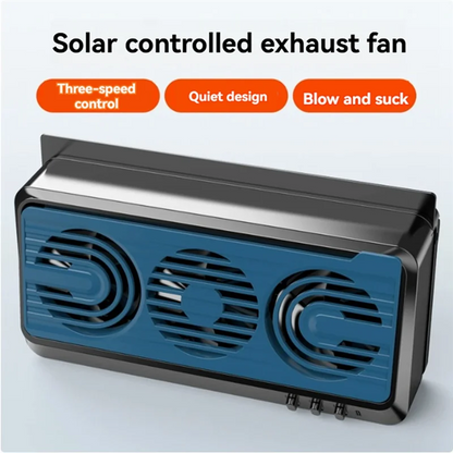Auto Car Window Cooler Ventilator 3 Fans Cooler Promoting Air Circulation