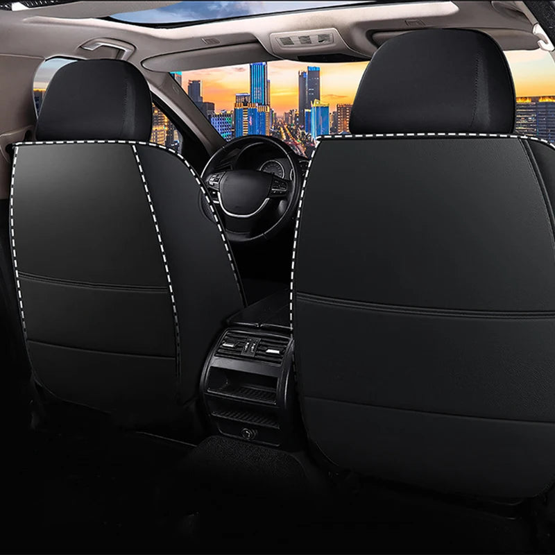 Car Luxury Pu Leather Universal Auto Front Seat Protective Seat Cushion