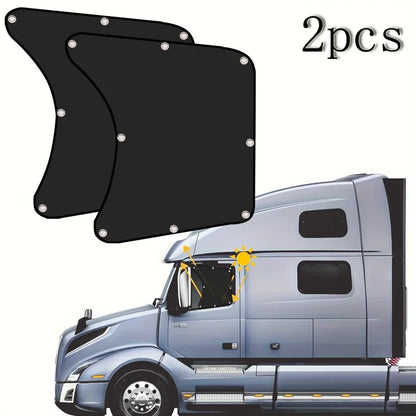 2pcs Side Sunshade Auto Heat Window Shade For RV Semi Truck