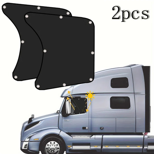2pcs Side Sunshade Auto Heat Window Shade For RV Semi Truck