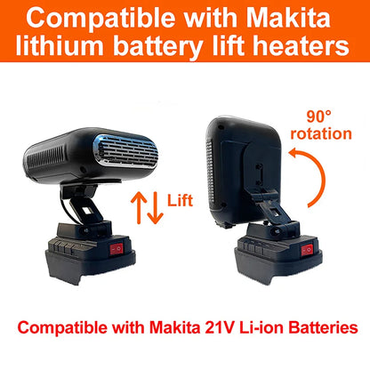 Car Winter Heater Dual USB Ports Defrost Cooling and Heating Dual Function Fan
