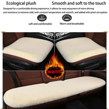 Car Winter Plush Rabbit Fur Non-slip Warmth Thickened Cushion