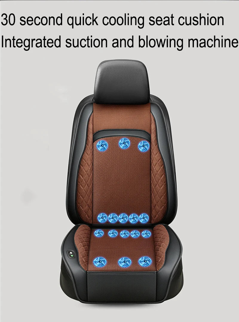 16Fans 12V 24V 3D Spacer Car Summer Cool Air Seat Cushion