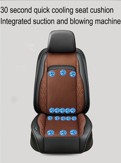 Car Summer Cool 3D Spacer Air Seat Cushion 16 Fans 12V/24V