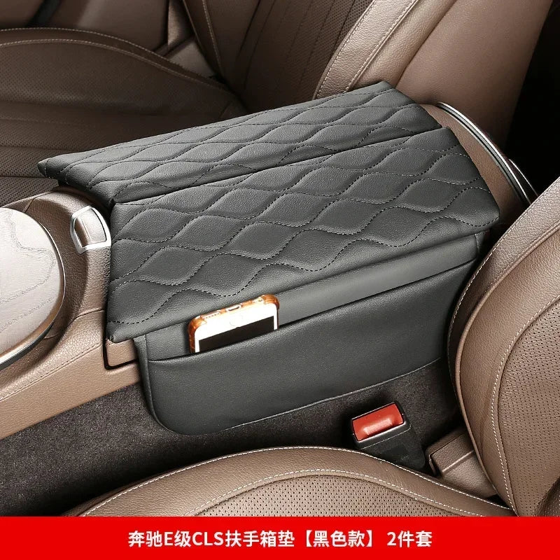 Car Center Console Armrest Box Cover Pad Organizer For Mercedes Benz
