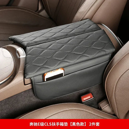 Car Center Console Armrest Box Cover Pad Organizer For Mercedes Benz