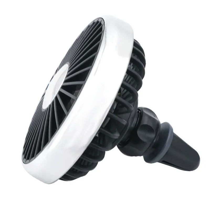 Car Universal Air Vent Clip Lighting USB Plug-In Cooling Fans