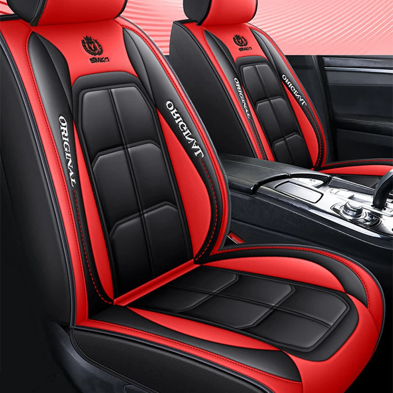 Car Luxury Pu Leather Universal Auto Front Seat Protective Seat Cushion