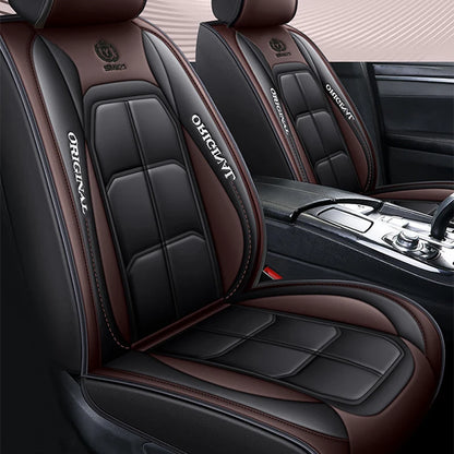 Car Luxury Pu Leather Universal Auto Front Seat Protective Seat Cushion
