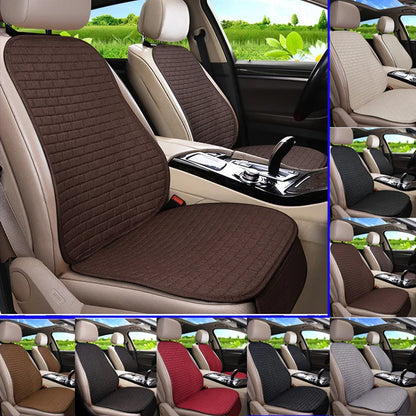 Car Flax Seat Cushion Protector Pad Front/Rear Set