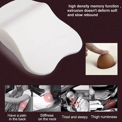 Car Neck Pillow Adjustable 3D Memory Foam Headrest Travel Pillow