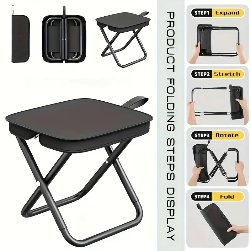 Camping Fishing Hiking Travel Portable Folding Stool Lightweight Chair