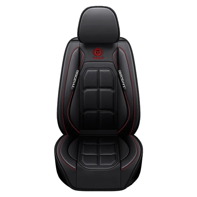 Car Luxury Pu Leather Universal Auto Front Seat Protective Seat Cushion