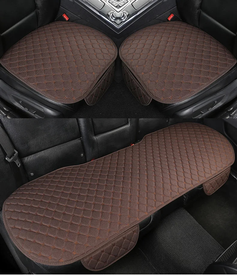 Car Linen Quilted Embroidered Cushion Four Seasons Universal Three-piece Set