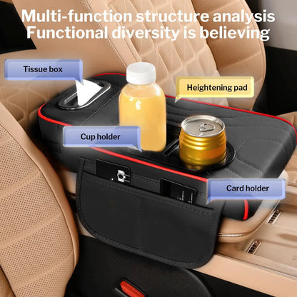 Car Armrest Cover Heightening Pad Storage Organizer