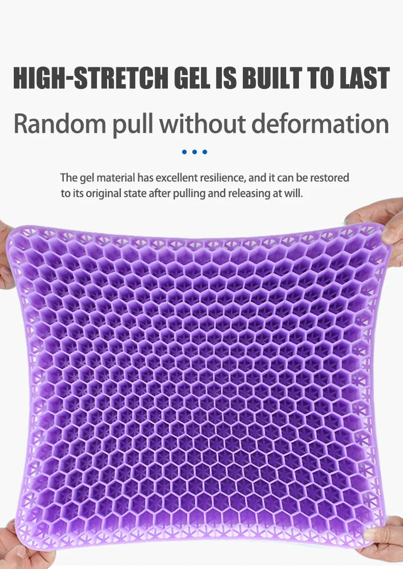 Car Gel Seat Summer Breathable Honeycomb Cushion