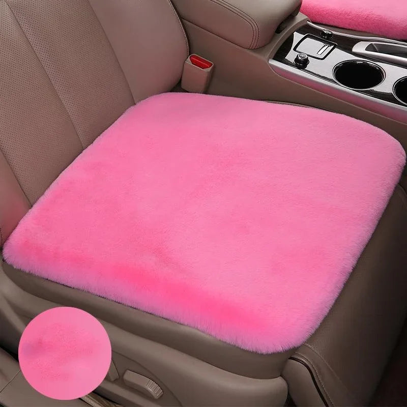 Universal Car Front Seat Plush Winter Warm Soft Seat Cushion