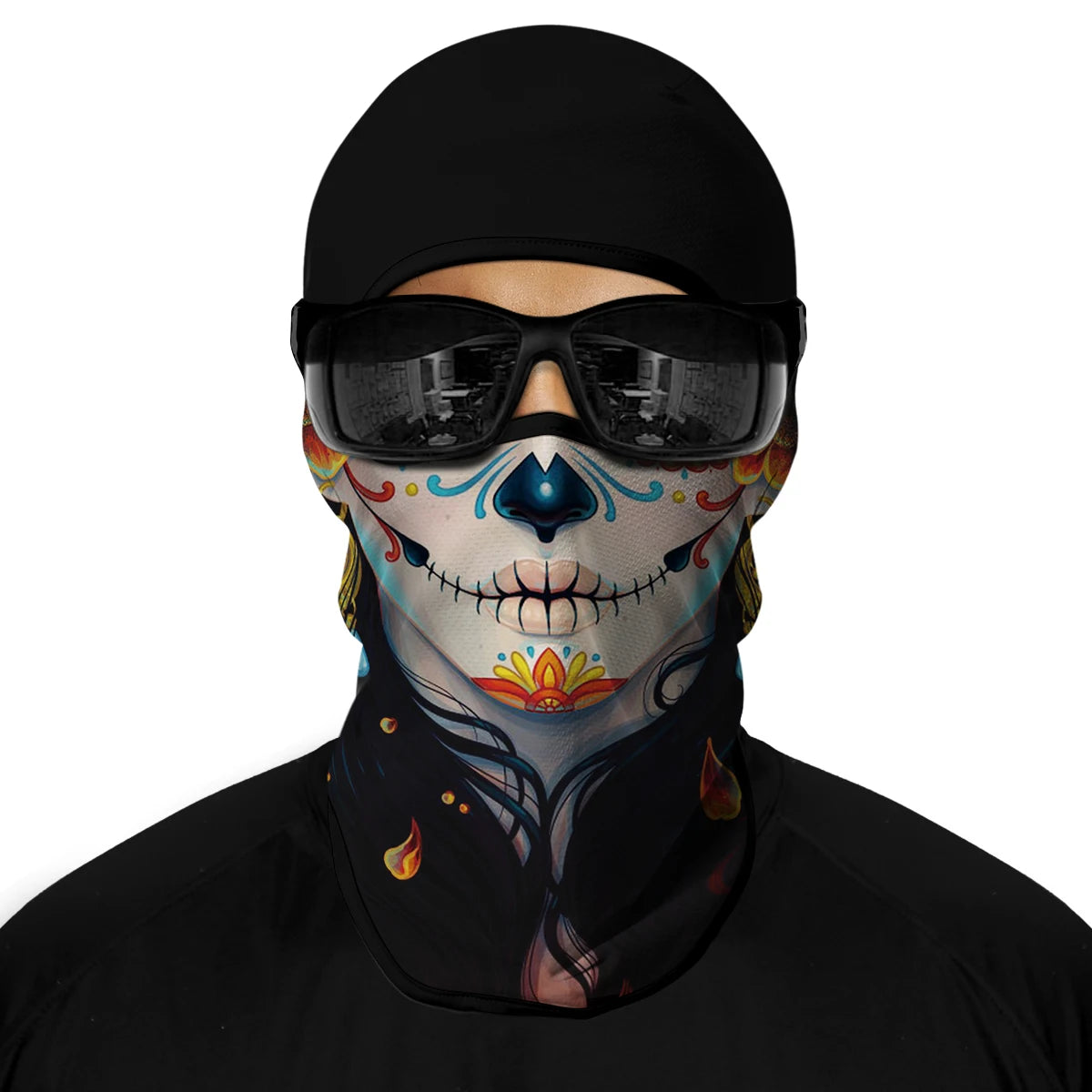 Motorcycle Full Face Sun Protection Lining Summer Breathable Skull Halloween Masks