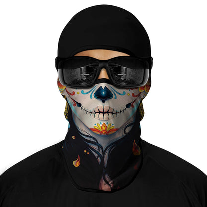 Motorcycle Full Face Sun Protection Lining Summer Breathable Skull Halloween Masks