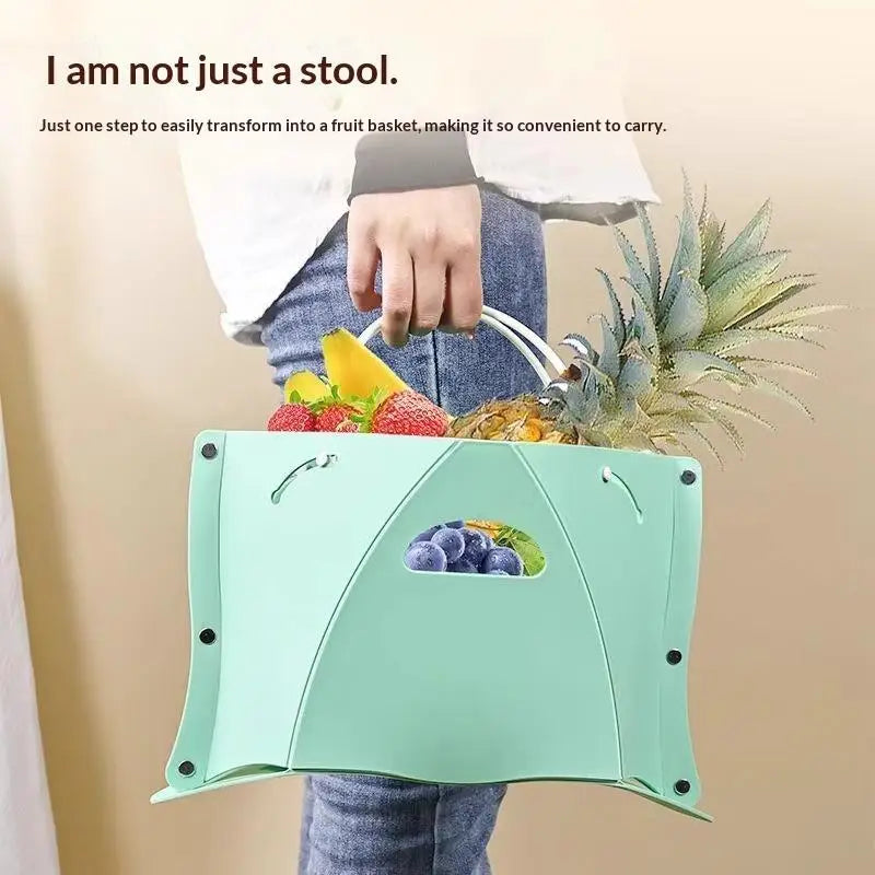 Outdoor Camping Folding Stool Plastic Chair Easy Carry Mini Seat Chair