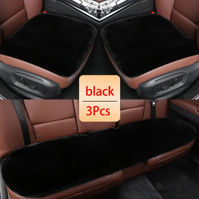 Car Winter Plush Rabbit Fur Non-slip Warmth Thickened Cushion