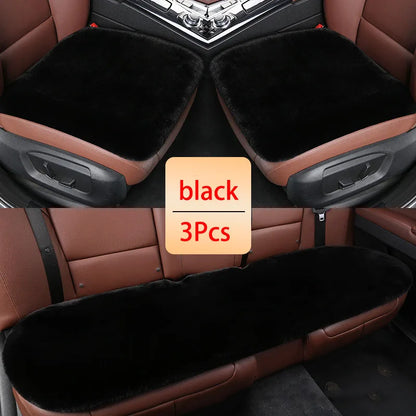 Car Winter Plush Rabbit Fur Non-slip Warmth Thickened Cushion