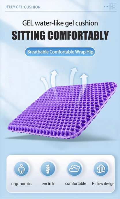 Car Gel Seat Summer Breathable Honeycomb Cushion