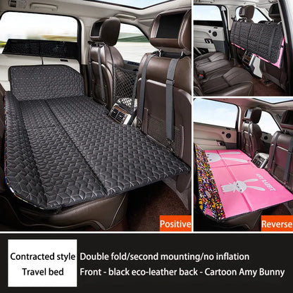 Car Non-inflatable Back Seat Folding Safety Mattress Travelling Mattress