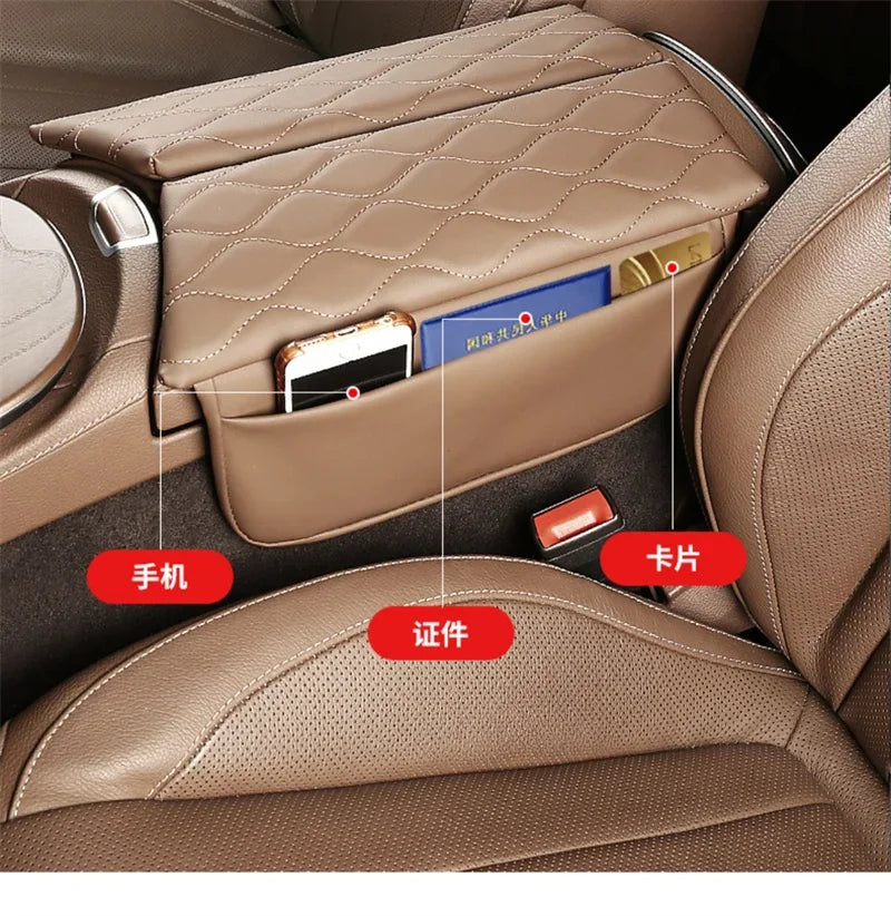 Car Center Console Armrest Box Cover Pad Organizer For Mercedes Benz E Class