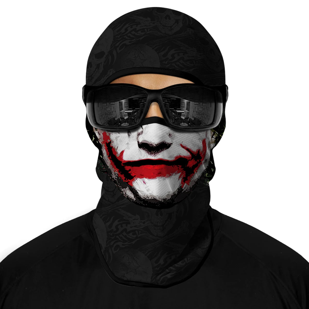 Motorcycle Full Face Sun Protection Lining Summer Breathable Skull Halloween Masks