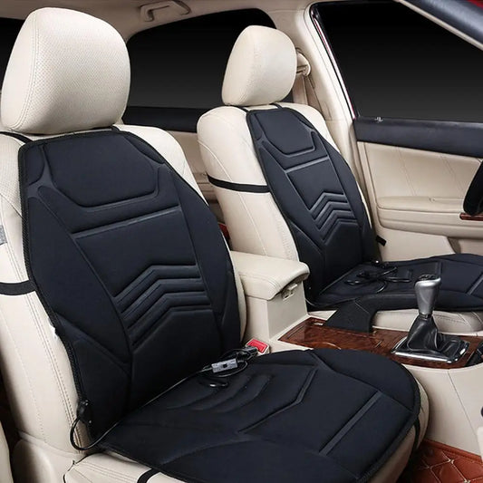 12V Heated Car Seat Cushion Cloth/Flannel Car Seat Heater Winter Warmer Seat Heating Car