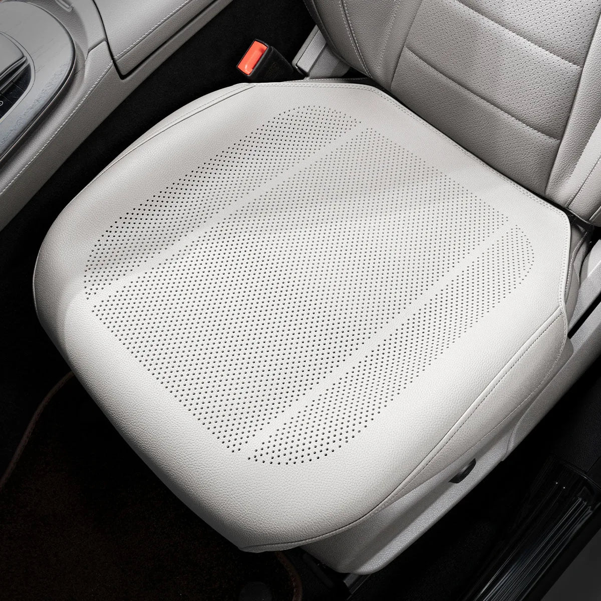 Car PU Leather Cooling Breathable Non Slip Thin All Season Universal Seat Cushion
