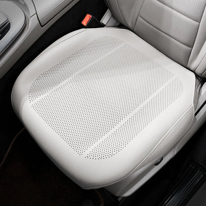 Car PU Leather Cooling Breathable Non Slip Thin All Season Universal Seat Cushion