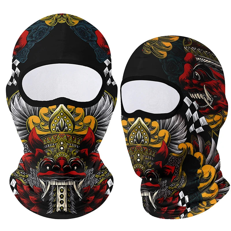Motorcycle Face Mask Clown Ghost Skull Breathable Windproof UV Sun Dust Protective Mask