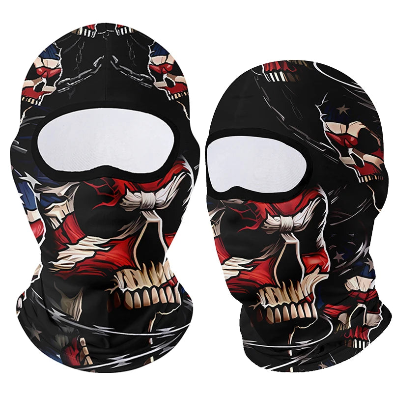 Motorcycle Face Mask Clown Ghost Skull Breathable Windproof UV Sun Dust Protective Mask