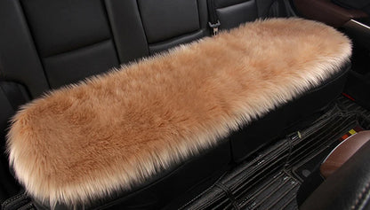 Artificial Wool Car Seat Cushion Winter Plush Auto Seat Cloak Universal Warm Car Seat Cover