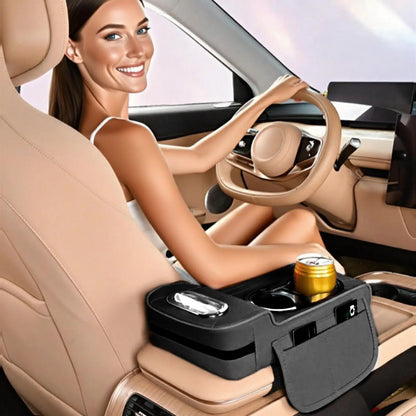 Car Armrest Cover Heightening Pad Storage Organizer