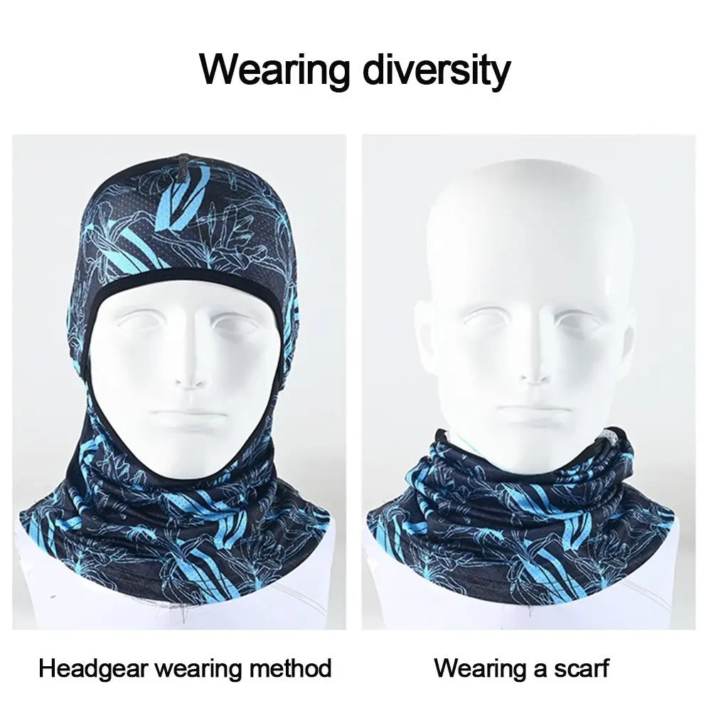 Motorcycle Cycling Summer Cool Ice Silk Full Face Sun Anti-UV Protection Face Cover Masks