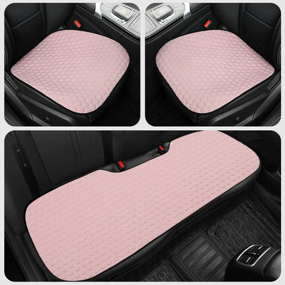 Car Summer Breathable Linen 3D Ice Silk Cushion 3 Pcs