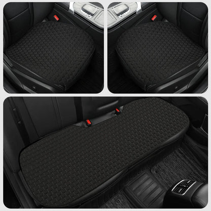Car Summer Breathable Linen 3D Ice Silk Cushion 3 Pcs