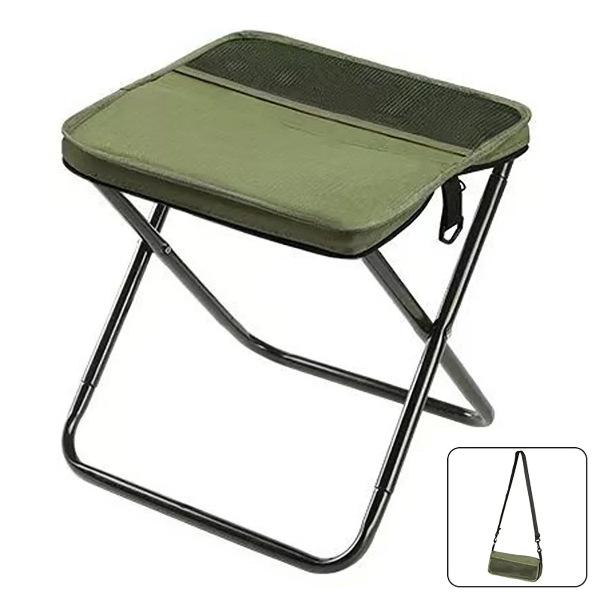 Camping Foldable Backpack Stool Portable Satchel Pen Bag Lightweight Fishing Travel Chair