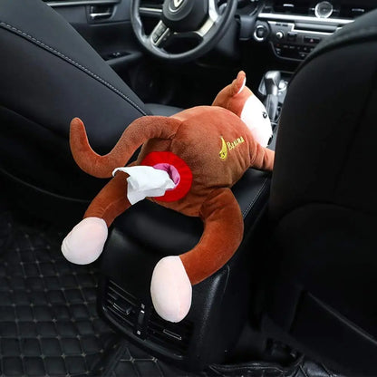 Car Portable Tissue Box Fun Monkey-Shaped Organzier