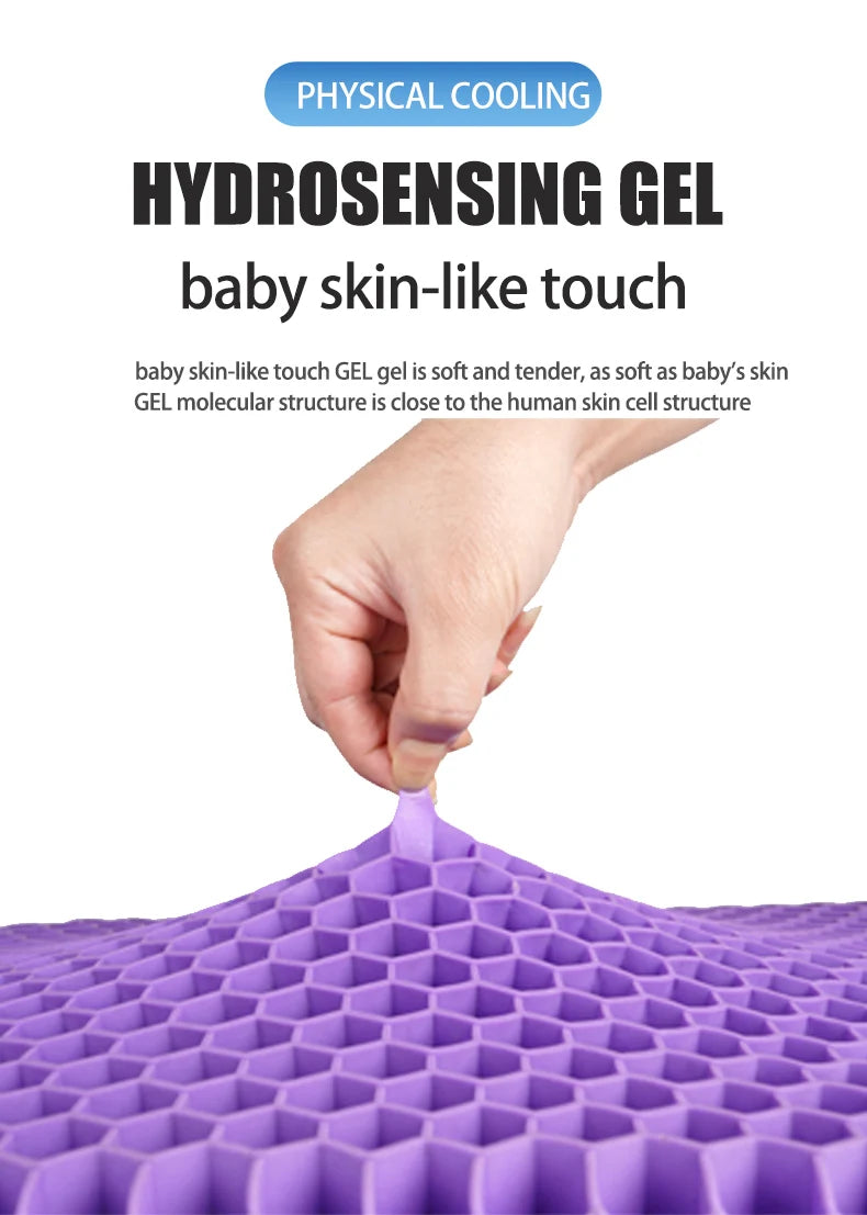 Car Gel Seat Summer Breathable Honeycomb Cushion