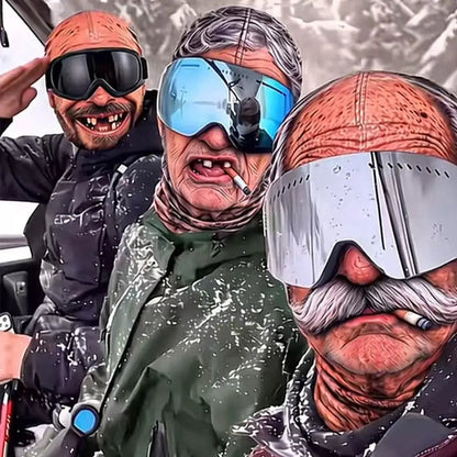 Funny 3D Face Balaclava Hat Full Face Motorcycle Riding Skiing Face Mask