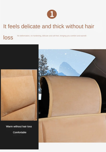 Car Plush Solid Waist Wear-resistant Winter Warm Comfort General Seat Cushion