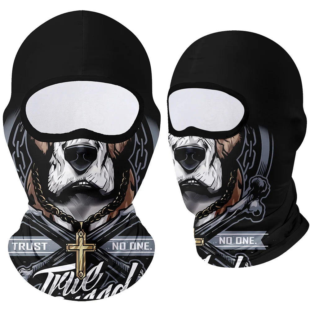 Motorcycle Face Mask Clown Ghost Skull Breathable Windproof UV Sun Dust Protective Mask