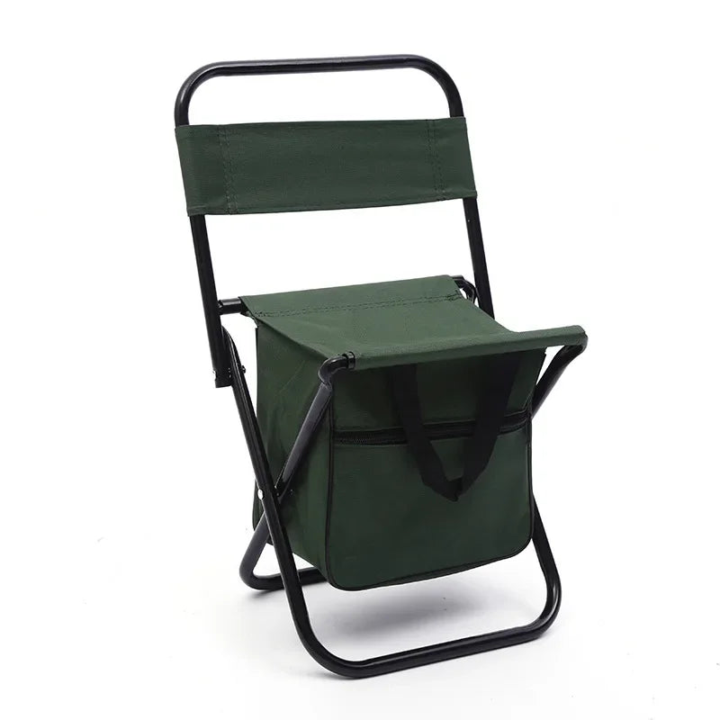 Camping Fishing Beach Stool Detachable Portable Backrest Lightweight Folding Chair