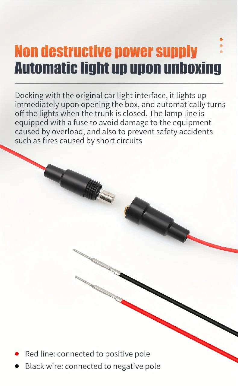 Car Trunk Universal  LED Silicone Light Strip 2M