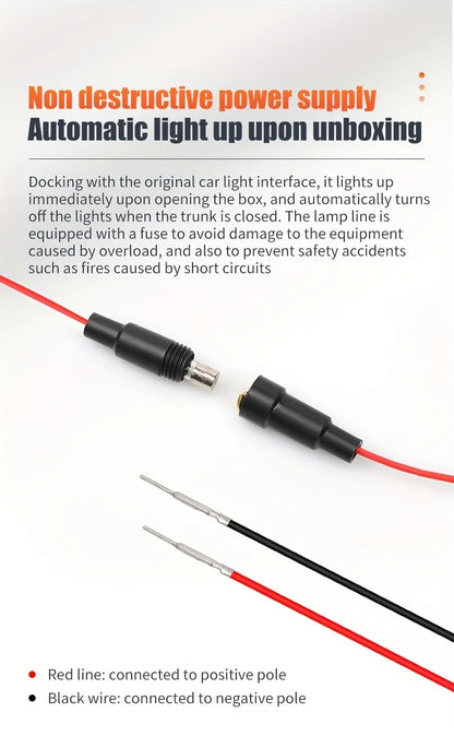 Car Trunk Universal  LED Silicone Light Strip 2M