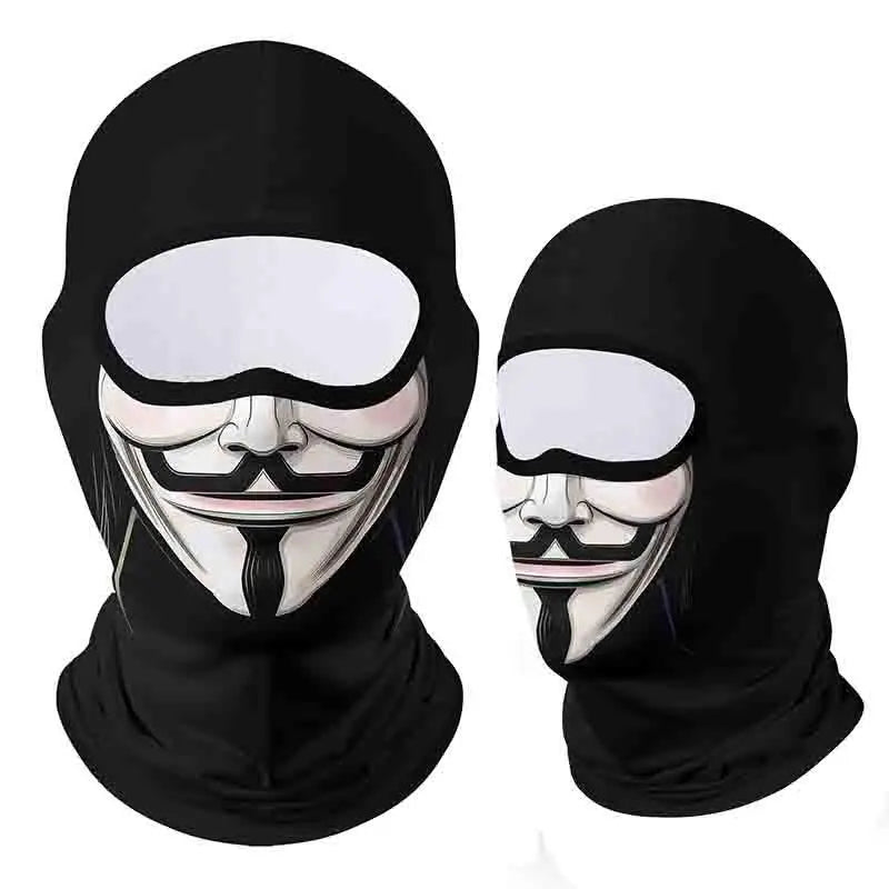 Motorcycle Face Mask Clown Ghost Skull Breathable Windproof UV Sun Dust Protective Mask